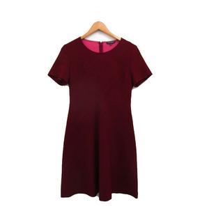 タラジャーモン  TARA JARMON ワンピース 半袖 ロング シンプル 36 レッド 赤 /KT22 レディース