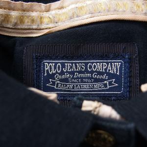 ポロジーンズ ラルフローレン POLO JEANS 国内正規品 ポロシャツ 半袖 配色ステッチ 鹿の子 コットン 綿 M ブラック 黒 /FT37 レディース
