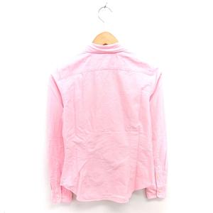 ラルフローレン RALPH LAUREN 国内正規品 シャツ ブラウス ボタンダウン ロゴ刺繡 綿 コットン 長袖 11 ピンク /TT レディース