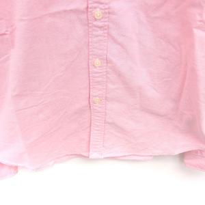 ラルフローレン RALPH LAUREN 国内正規品 シャツ ブラウス ボタンダウン ロゴ刺繡 綿 コットン 長袖 11 ピンク /TT レディース