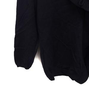 ラルフローレン RALPH LAUREN 国内正規品 フリル カーディガン 無地 ウール ニット L ブラック 黒 /FT15 レディース