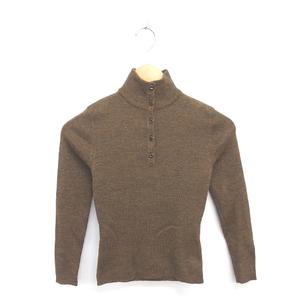 ラルフローレン RALPH LAUREN 国内正規品 ニット セーター ハイネック ウール ハーフボタン 長袖 5i カーキ /TT レディース