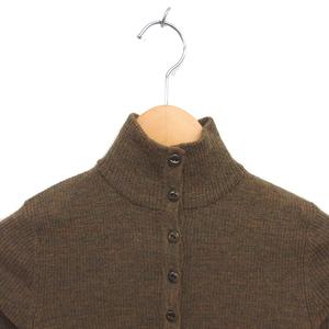 ラルフローレン RALPH LAUREN 国内正規品 ニット セーター ハイネック ウール ハーフボタン 長袖 5i カーキ /TT レディース