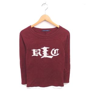 ラルフローレン RALPH LAUREN 国内正規品 トレーナー アップリケ ボートネック 綿 コットン 長袖 M 赤 レッド /TT レディース