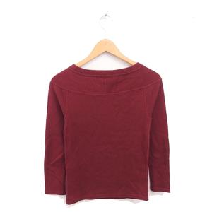 ラルフローレン RALPH LAUREN 国内正規品 トレーナー アップリケ ボートネック 綿 コットン 長袖 M 赤 レッド /TT レディース