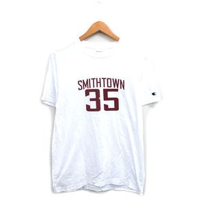 チャンピオン CHAMPION カットソー Tシャツ 半袖 コットン 文字 プリント F ホワイト 白 /KT17 レディース