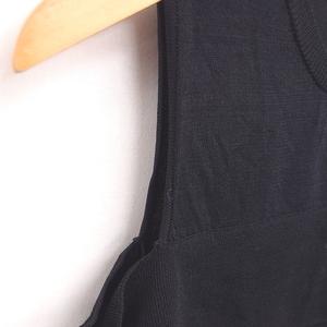 ラブレス LOVELESS ベスト ニット 刺繍 ワンポイント プルオーバー 薄手 36 黒 ブラック /TT レディース