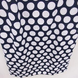 ラブレス LOVELESS ワンピース ひざ丈 水玉 プルオーバー ラグランスリーブ 半袖 36 ネイビー ホワイト 紺 白 /TT レディース