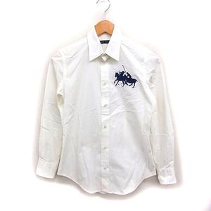 ラルフローレン RALPH LAUREN 国内正規品 ビッグポニー シャツ 長袖 コットン 綿 スリム 7 ホワイト 白 /FT29 レディース