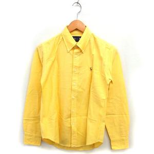 ラルフローレン RALPH LAUREN 国内正規品 ボタンダウン シャツ カジュアル ポニー ラウンドヘム コットン 綿 長袖 11 黄 イエロー /NT24 メンズ