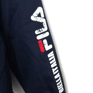 フィラ FILA 国内正規品 ラグランスリーブ ウィンドブレーカー 中綿 裏起毛 ロゴ ジップアップ M 紺 ネイビー /NT28 メンズ