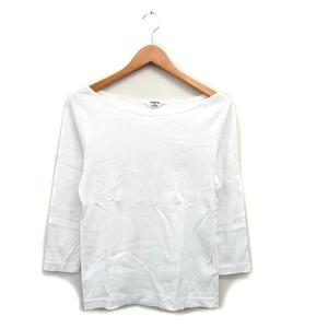 イエナ IENA カットソー Tシャツ 七分袖 ボートネック コットン シンプル ホワイト 白 /KT21 レディース