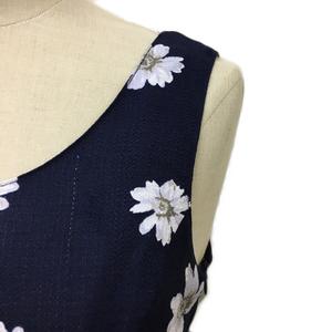 ワンアフター アナザー ナイスクラップ One After Another Nice Claup ワンピース ミニ ノースリーブ 花柄 ベルト付き 紺 白 ネイビー ホワイト レディース 173 902005200024 ベクトルパーク