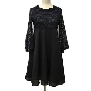 ジルスチュアート Jill Stuart ワンピース Aライン ミニ チュニック 切替 レース ナイロン ベルスリーブ 2 黒 ブラック レディース 173 ベクトルパーク