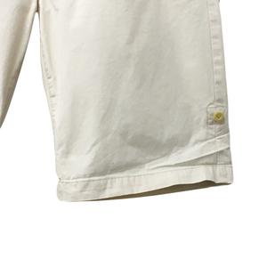 アールニューボールド R.NEWBOLD パンツ ワイド ハーフ ショート ロールアップ バイカラー L ベージュ 茶 ブラウン メンズ