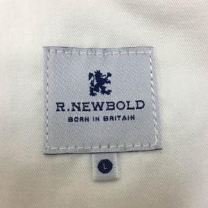 アールニューボールド R.NEWBOLD パンツ ワイド ハーフ ショート ロールアップ バイカラー L ベージュ 茶 ブラウン メンズ