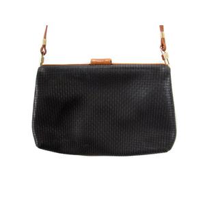 BALLY ポシェット バリー BALLY ショルダーバッグ ポシェット ロゴ レザー 黒 茶