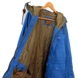 【黒タグ】エディーバウアー☆マウンテンパーカー　ビッグサイズ　青系 エディーバウアー EDDIE BAUER 黒タグ 復刻 ジャケット