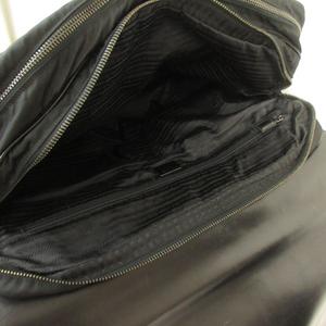 プラダ PRADA バッグ ビジネス ブリーフケース レザー ナイロン 黒 ブラック メンズ