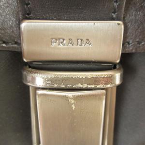 プラダ PRADA バッグ ビジネス ブリーフケース レザー ナイロン 黒 ブラック メンズ