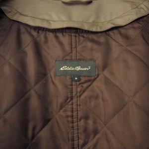 エディーバウアー EDDIE BAUER トレンチコート 中綿ライナー M カーキ メンズ