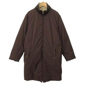 ジェオスピリット Geospirit コート ダウン ジャケット リバーシブル 42 ベージュ 茶 レディース