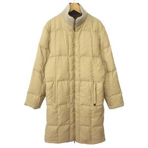 ジェオスピリット Geospirit コート ダウン ジャケット リバーシブル 42 ベージュ 茶 レディース