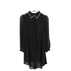 ムルーア Murua ワンピース ひざ丈 長袖 F 黒 ブラック Ay51 レディース 1 ベクトルパーク