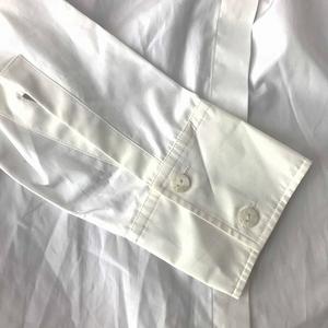 未使用品 ニナリッチ NINA RICCI シャツ ブラウス ロング 長袖 36 白 