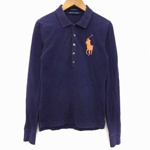 ラルフローレン RALPH LAUREN ポロシャツ 長袖 ビッグポニー S 紺