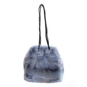 グローバルワーク Global Work バッグ トート ハンド フェイクファー 青 ブルー o 10 レディース 193 ベクトルパーク