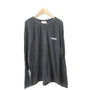 ディーゼル DIESEL Tシャツ カットソー 長袖 ヘンリーネック プリント 