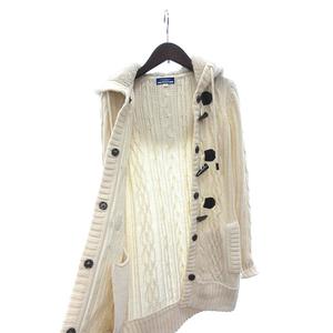 BURBERRY　 ケーブルニット ダッフルコート バーバリーブルーレーベル BURBERRY BLUE LABEL コート ダッフル