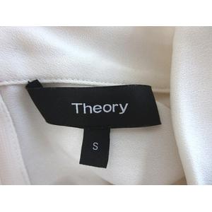セオリー theory ブラウス ハイネック ノースリーブ シフォン S 白 