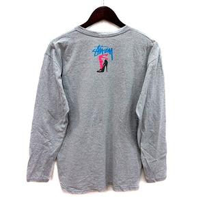 ステューシー STUSSY Tシャツ カットソー ロンT クルーネック プリント