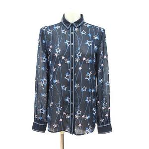 トミーヒルフィガー TOMMY HILFIGER ブラウス シャツ 長袖 星柄 