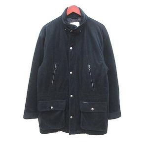 エル ELLE HOMME モッズコート 中綿 ジップアップ 総裏地 キルティング 起毛 L 紺 ネイビー /CT メンズ