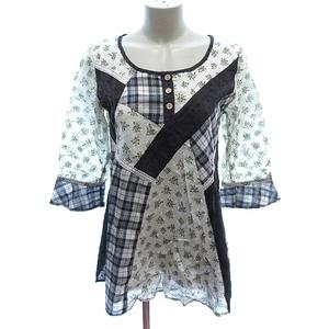 サラブランド Sarahbrand チュニック シャツ ブラウス ヘンリーネック 
