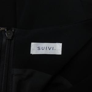 スイヴィ SUIVI ワンピース ロング ノースリーブ 9 黒 ブラック /YI 