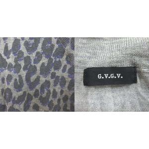 ジーヴィージーヴィー G.V.G.V ニット カットソー 長袖 チュニック丈 V  