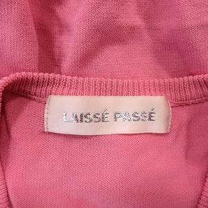 株）ルック レッセパッセ LAISSE PASSE ニット カーディガン レディース 38 リボン レッセパッセ LAISSE PASSE ニットカーディガン 七分袖 38