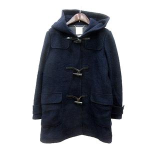 ミラオーウェン Mila Owen ダッフルコート ロング 総裏地 ウール F 紺