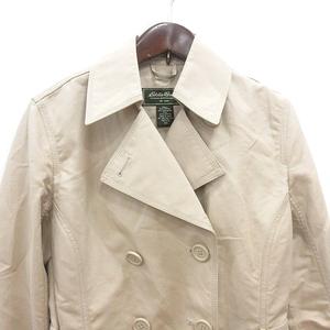 エディーバウアー EDDIE BAUER トレンチコート ダブル XS ベージュ /MN レディース