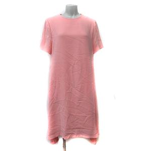 未使用品 ボディードレッシング BODY DRESSING ワンピース ひざ丈 半袖 38 M ピンク /YI レディース
