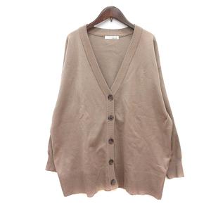 シューラルー SHOO・LA・RUE カーディガン ニット ロング F ベージュ /MN レディース