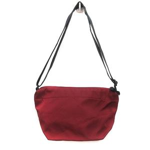 ユニクロ UNIQLO ショルダーバッグ ナイロン 赤 ワインレッド /MS ●RY レディース