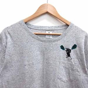 アールニューボールド R.NEWBOLD Tシャツ カットソー クルーネック プリント 半袖 L グレー /YK メンズ