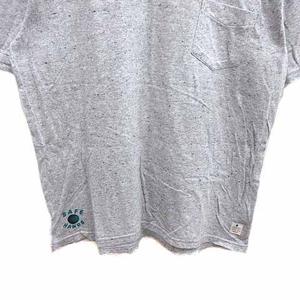 アールニューボールド R.NEWBOLD Tシャツ カットソー クルーネック プリント 半袖 L グレー /YK メンズ