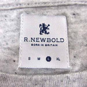 アールニューボールド R.NEWBOLD Tシャツ カットソー クルーネック プリント 半袖 L グレー /YK メンズ