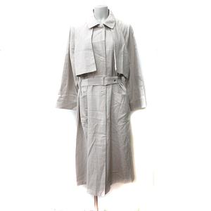 ケイビーエフ KBF アーバンリサーチ ステンカラーコート 麻 リネン ONE ベージュ /YI レディース